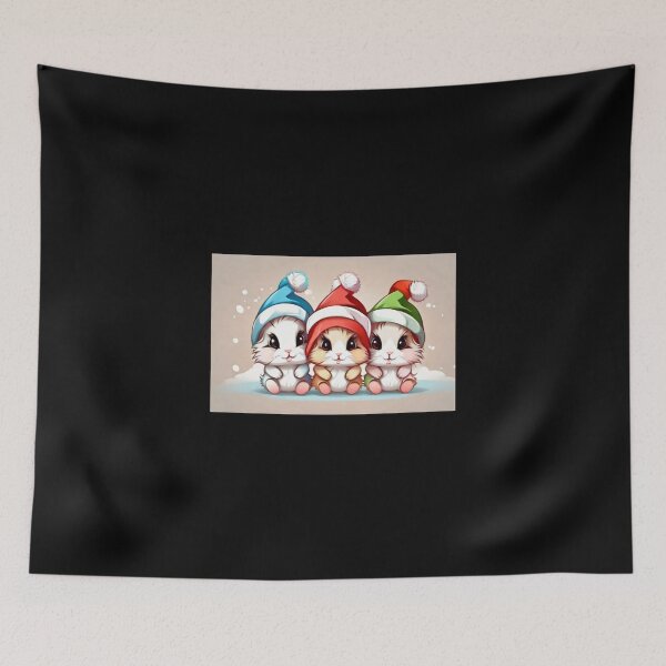 Item preview, Snowy Bunny Bliss: Hat Edition designed and sold by Mechanical-Artt.