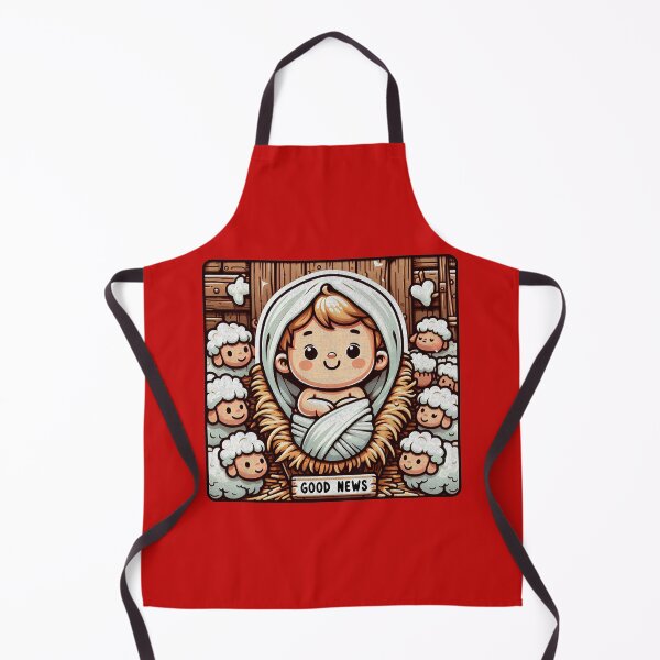 Item preview, Newborn King Jesus in the Manger Good News Baby Sheep designed and sold by plushism.