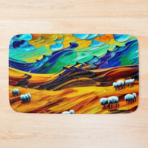 Item preview, Sheep on mountain slope designed and sold by George Hutton Hunter.
