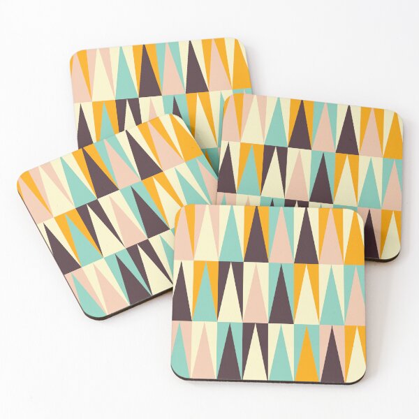 Item preview, Pink, Yellow, Brown, Teal, Mid Century Modern Pattern  designed and sold by blueflamingoo.