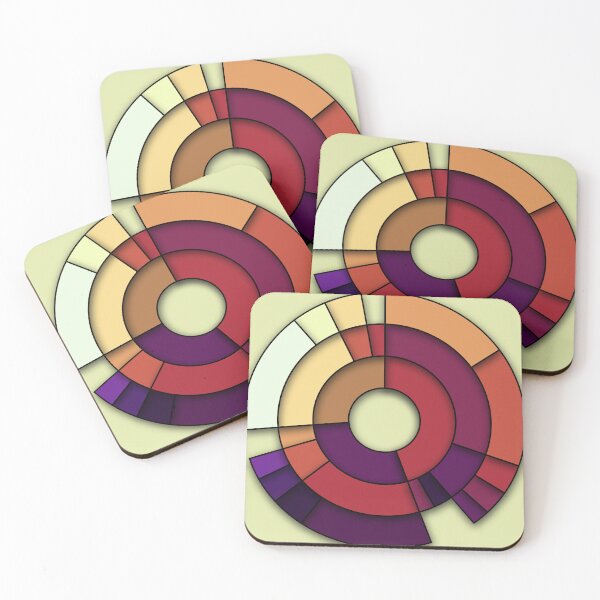Item preview, Vibrant Overlaps: Colorful Circles in Harmony designed and sold by EnjoYarty.