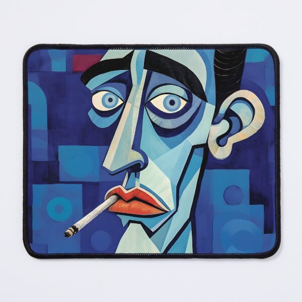 Item preview, Indigo Smoke and Mirrors - A Surrealist Psychedelic Exploration of Cigar Culture designed and sold by OlfactoART Studio.