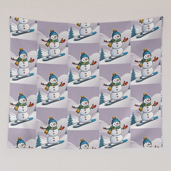 Item preview, Snowman Snowboarder #1 On Vacation - Shred the Frost  designed and sold by Artekinium.
