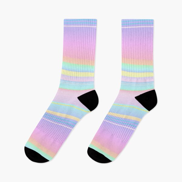 Item preview, Pastel pink blue ombre gradient stripes | soft light aesthetic pink blue striped designed and sold by lausn.