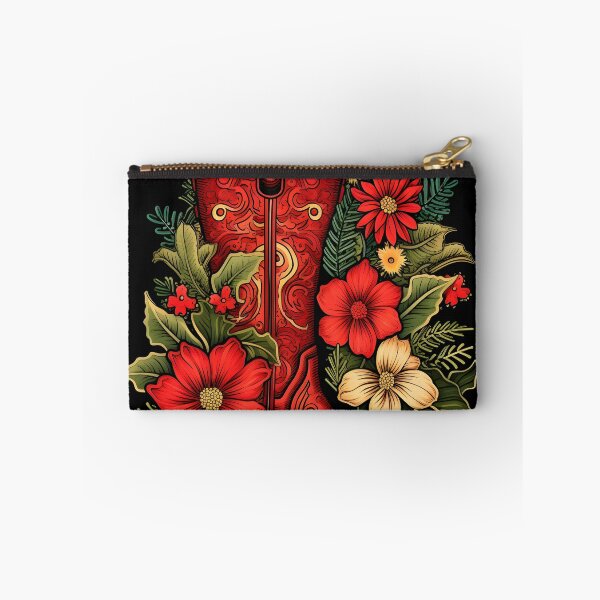 Item preview, Christmas cowboy boot holiday print designed and sold by dcrc.
