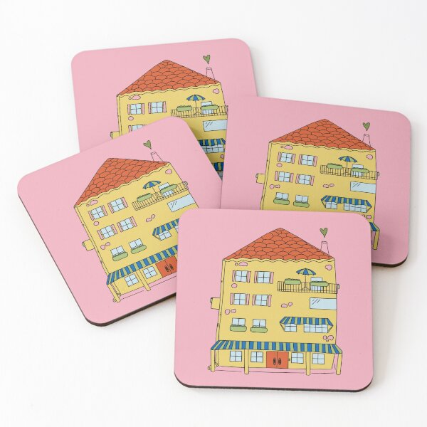 Item preview, Yellow Vintage European Architectural House  designed and sold by carroteraser.
