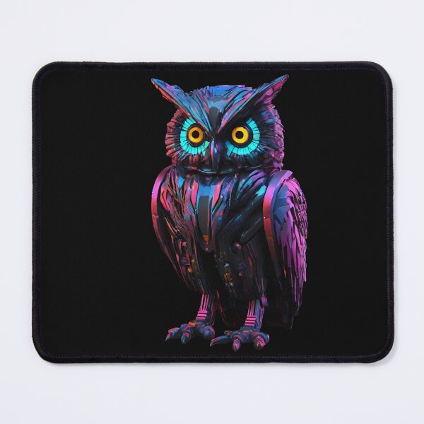 Item preview, Owl Beautiful Colors and Cyberpunk Atmosphere designed and sold by Aquillashop.