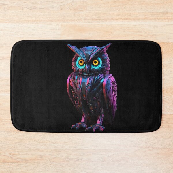 Item preview, Owl Beautiful Colors and Cyberpunk Atmosphere designed and sold by Aquillashop.