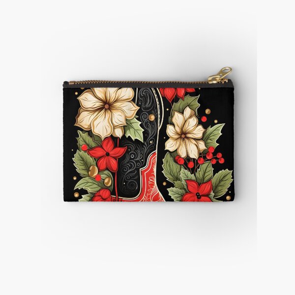 Item preview, Christmas cowboy boot holiday print designed and sold by dcrc.