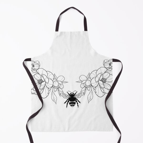 Item preview, Bee with floral neckline designed and sold by Autumnvale.