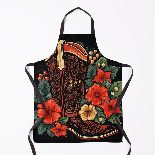 Item preview, christmas cowboy boot holiday print designed and sold by dcrc.