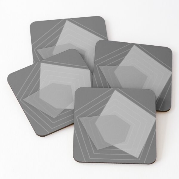 Item preview, Geometric Elegance: Overlapping Pentagons and Trapezoid designed and sold by EnjoYarty.