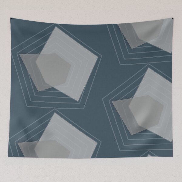 Item preview, Geometric Elegance: Overlapping Pentagons and Trapezoid designed and sold by EnjoYarty.