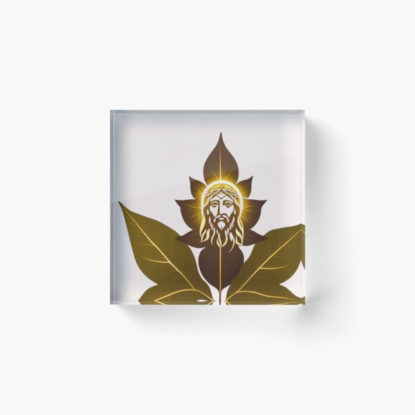 Item preview, Jesus Christ Leaf Art designed and sold by OutdoorArtistry.