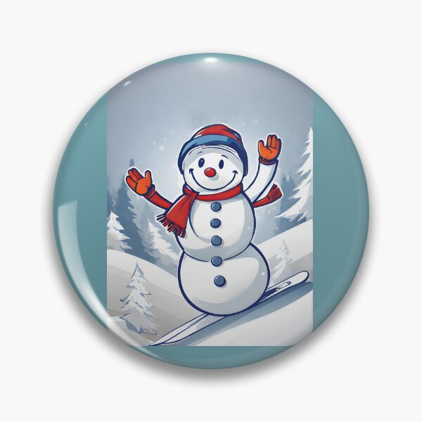 Item preview, Snowman Snowboarder #2 On Vacation -  Yule Tide Carver  designed and sold by Artekinium.