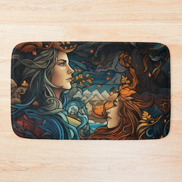 Item preview, A Nordic Saga V - Tapestry style seamless pattern  designed and sold by NevernotmeUK.