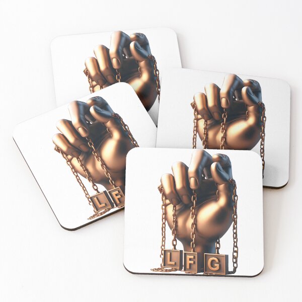 Item preview, Hand with LFG Plaques (Let's Go) designed and sold by Glariix.