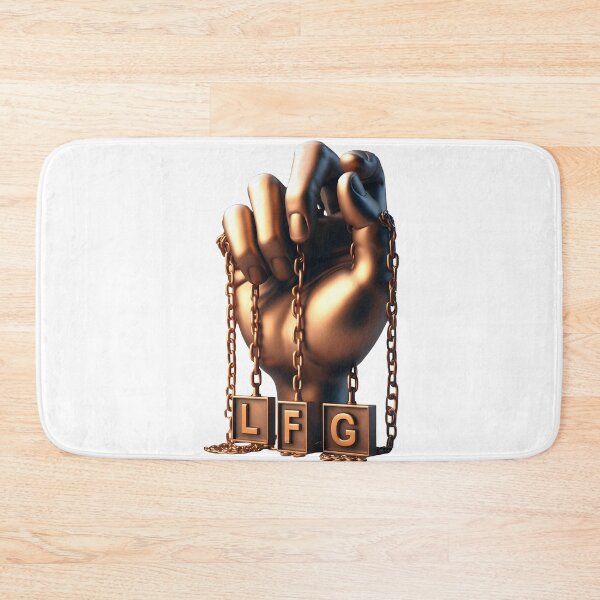 Item preview, Hand with LFG Plaques (Let's Go) designed and sold by Glariix.