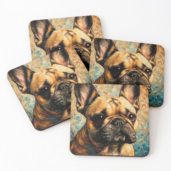Item preview, French Bulldog - Van Gogh Frenchie - Graphic Art designed and sold by Star-Fragment.