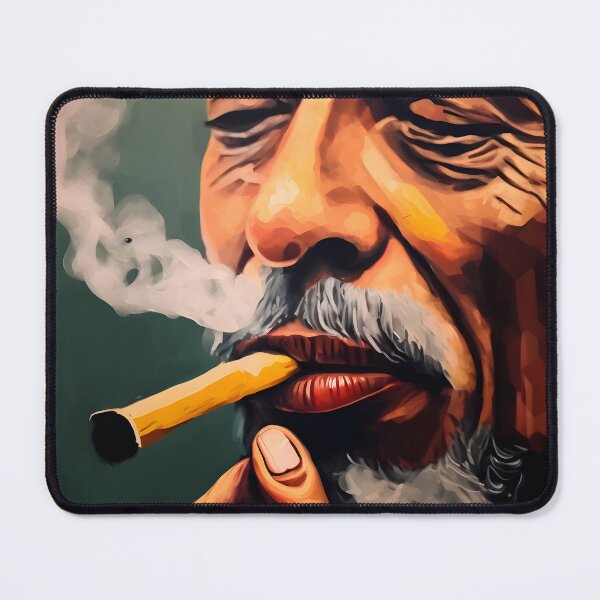 Item preview, Veils of Aromatic Bliss - Abstract Explorations of Cigar Smoke's Seductive Allure Created with Generative AI designed and sold by OlfactoART Studio.