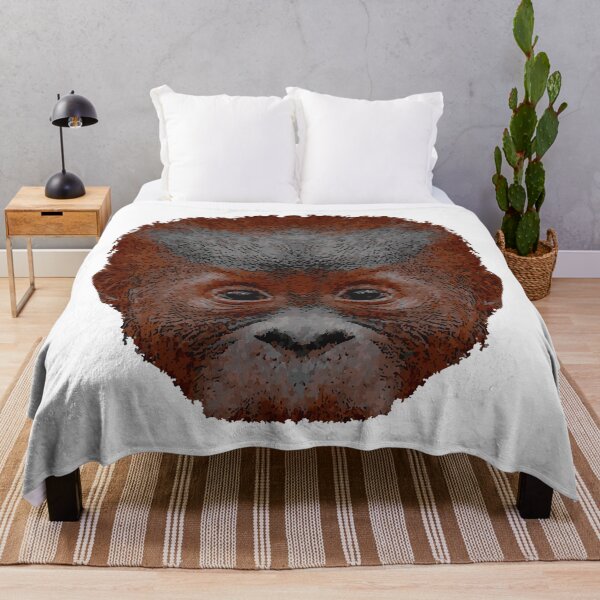 Item preview, face orangutan baby, monkeys, cool baby animal outfits, conservationist designed and sold by Kirei-Lily.