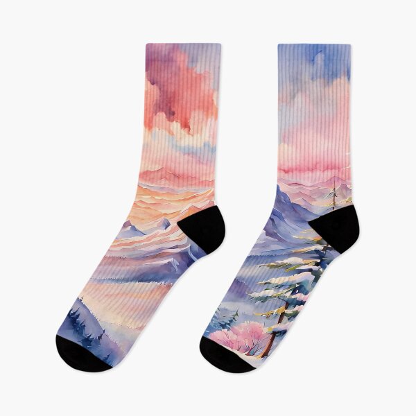 Item preview, Sunset over Snow-Capped Mountains designed and sold by Design-Illusi0n.