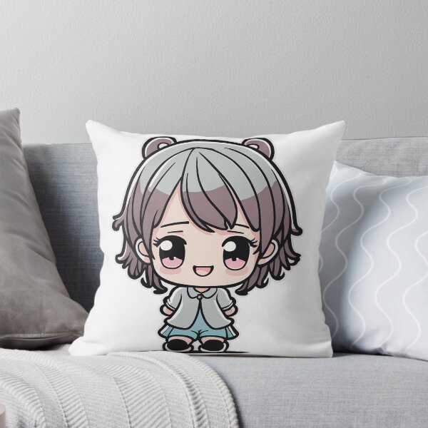 Aperçu de l'œuvre jolie fille chibi avec des nattes créée et vendue par lia-animeart.