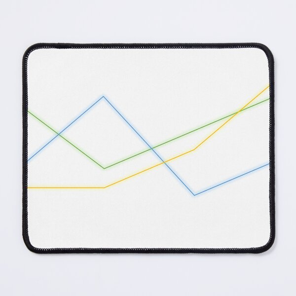 Item preview, Chromatic Insights: Triptych of Colorful Line Graphs designed and sold by EnjoYarty.