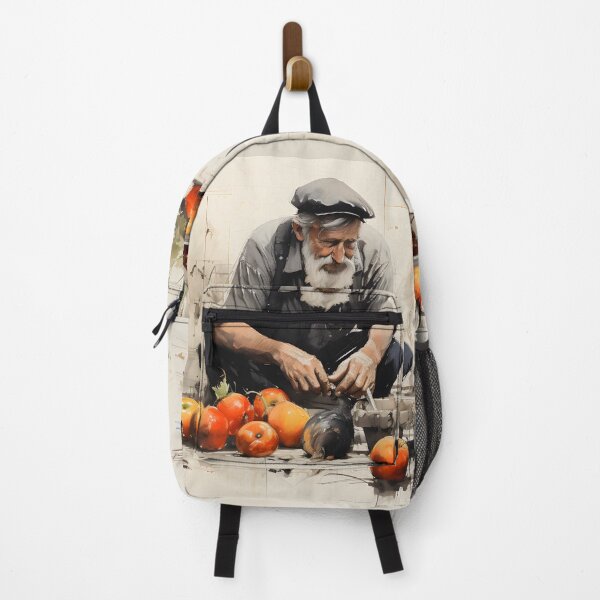 Item preview, Man and Dog Enjoying Harvest Quietude designed and sold by inkArtistryfine.