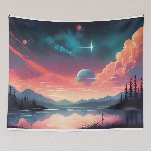 Item preview, Lake During Sunset designed and sold by Design-Illusi0n.