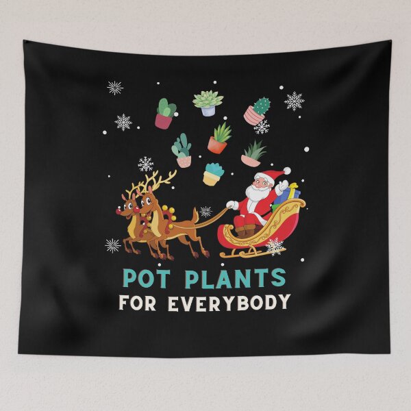 Item preview, Pot Plants For Everybody Funny Christmas Santa designed and sold by Sarah Wainwright.