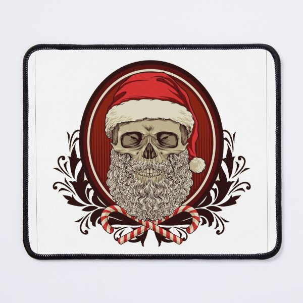 Item preview, Red White Christmas Skull Logo Design designed and sold by Gollenmarket.