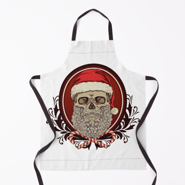 Item preview, Red White Christmas Skull Logo Design designed and sold by Gollenmarket.