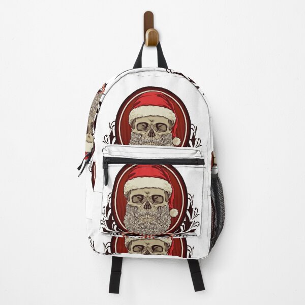 Item preview, Red White Christmas Skull Logo Design designed and sold by Gollenmarket.