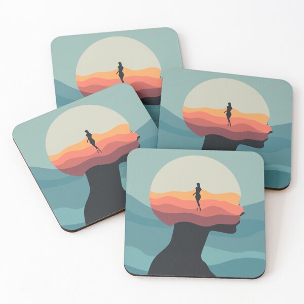 Item preview, Woman's silhouette in sunset tones designed and sold by Magico Paco.