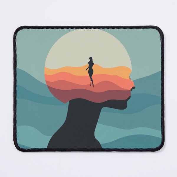 Item preview, Woman's silhouette in sunset tones designed and sold by Magico Paco.