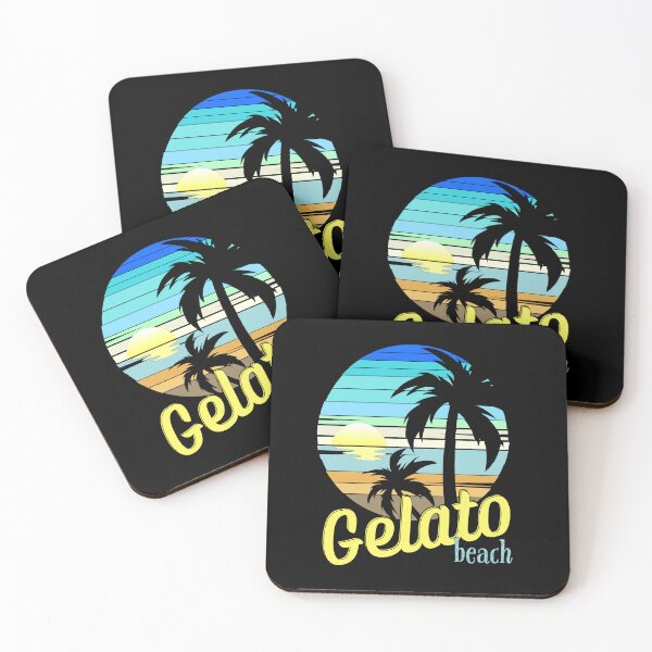 Item preview, Gelato Beach - Retro Sunset, Video Gamer designed and sold by Sun Sand & Sea Art.