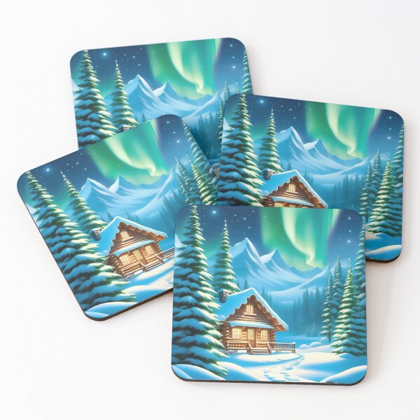 Item preview, Winter Cottage During the Polar Night designed and sold by Design-Illusi0n.