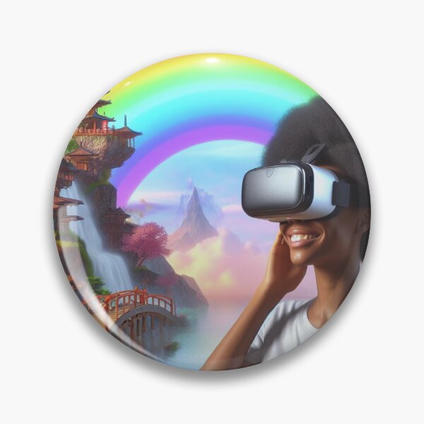Item preview, Black woman wearing VR headset designed and sold by Arvind92.