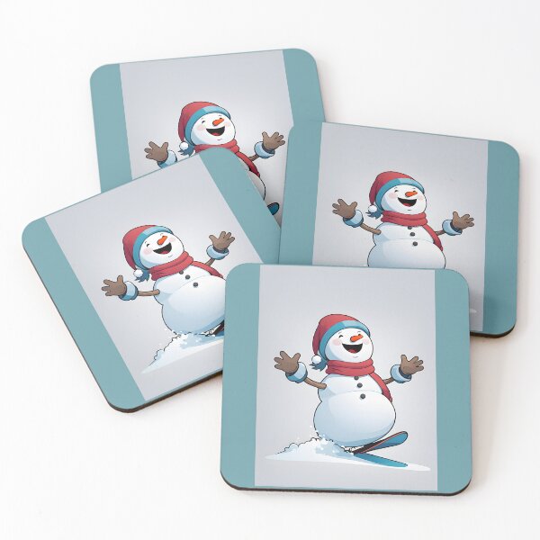 Item preview, Snowman Snowboarder #4 On Vacation -  Riding Yule Bliss  designed and sold by Artekinium.