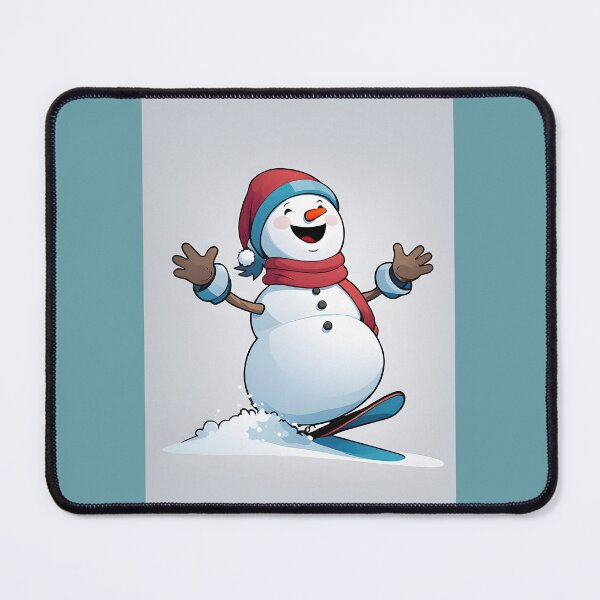 Item preview, Snowman Snowboarder #4 On Vacation - Riding Yule Bliss designed and sold by Artekinium.