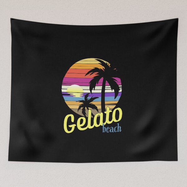 Item preview, Gelato Beach - Retro Sunset, Video Gamer designed and sold by Sun Sand & Sea Art.