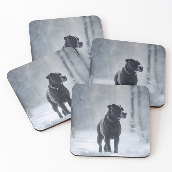 Artikelvorschau, Black Cane Corso Hundefotografie im Winter entworfen und verkauft von NBSStore.