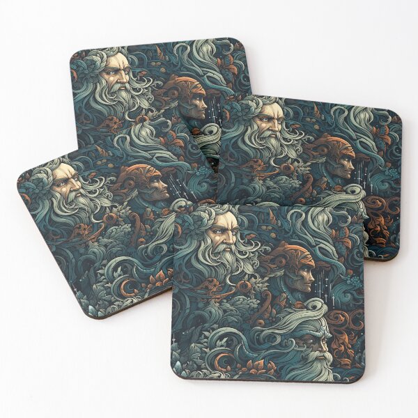Item preview, A Nordic Saga VI - Tapestry style seamless pattern  designed and sold by NevernotmeUK.