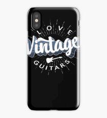 Love Vinatge Guitars iPhone Case/Skin