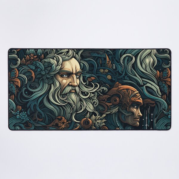 Item preview, A Nordic Saga VI - Tapestry style seamless pattern designed and sold by NevernotmeUK.