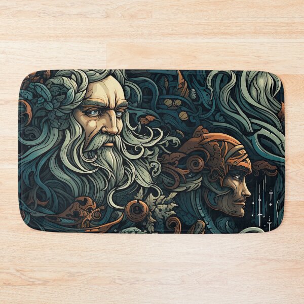 Item preview, A Nordic Saga VI - Tapestry style seamless pattern  designed and sold by NevernotmeUK.