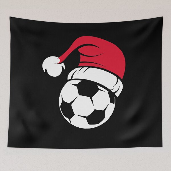 Item preview, Football Ball Soccer Illustrations Christmas Santa Hat Santa Claus Club designed and sold by AndreMi.