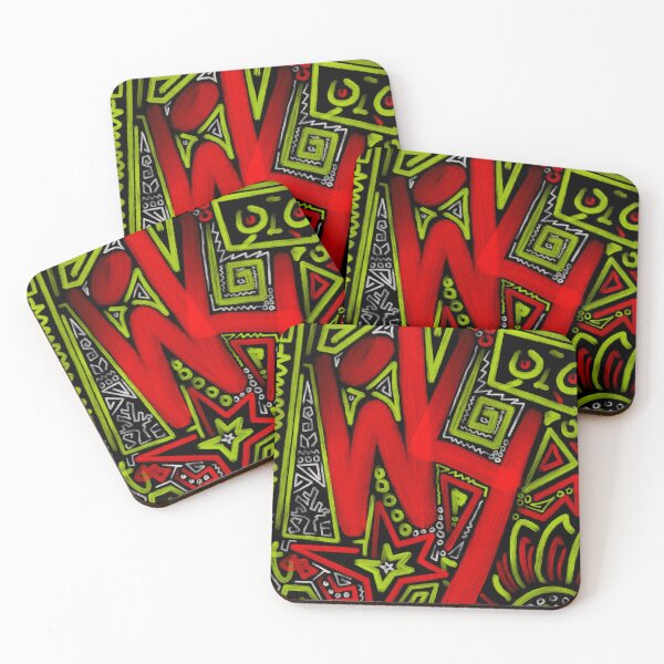 Item preview, Wonky Doodle Red & Green designed and sold by The Wonky Doodler.
