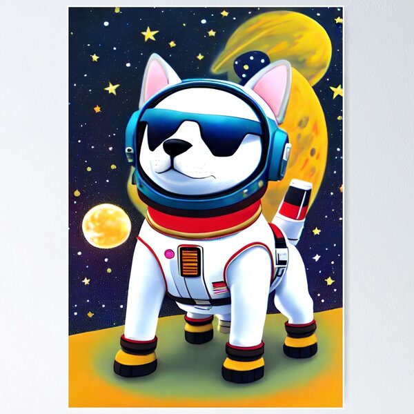 Item preview, astrodog in galaxy designed and sold by onedoublenine.
